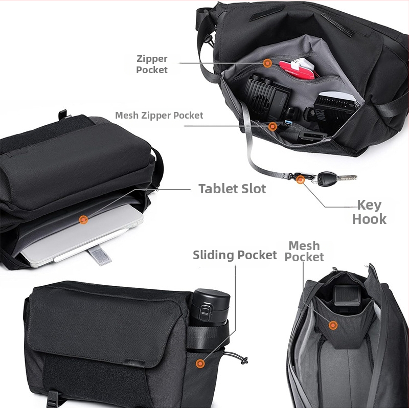 Εύκολη καθημερινή τσάντα crossbody για κάμερες χωρίς καθρέφτη με χώρο αποθήκευσης, Canon/Fuji, πολυλειτουργική τσάντα ώμου
