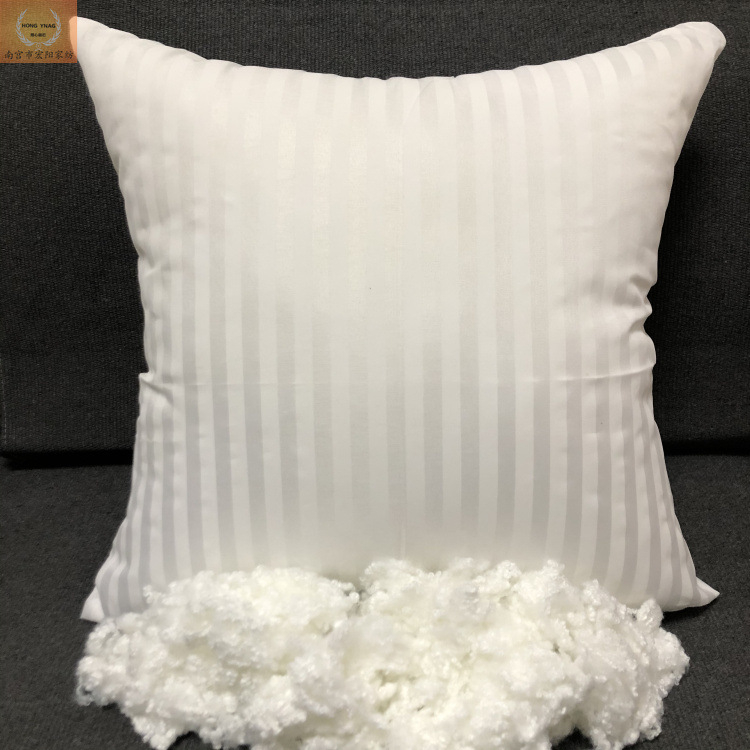 Vakuumski komprimirani jezgro jastuka s prugastom tkaninom, veličine 45/50/55 cm, kvadratnog oblika