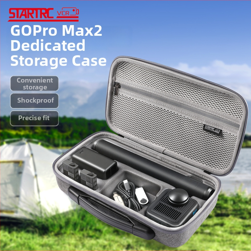 GoPro MAX2 Úložná Taška pre Panoramatickú Kameru a Príslušenstvo pre Ochrannú Krabicu