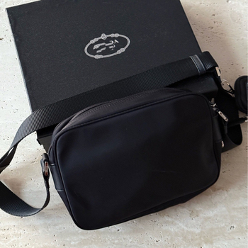 2025 P Brand unisex crossbody torba od recikliranog najlona padobranske konstrukcije, torba za kameru, prijenosna, kompatibilna s 8-inčnim prijenosnim računalom