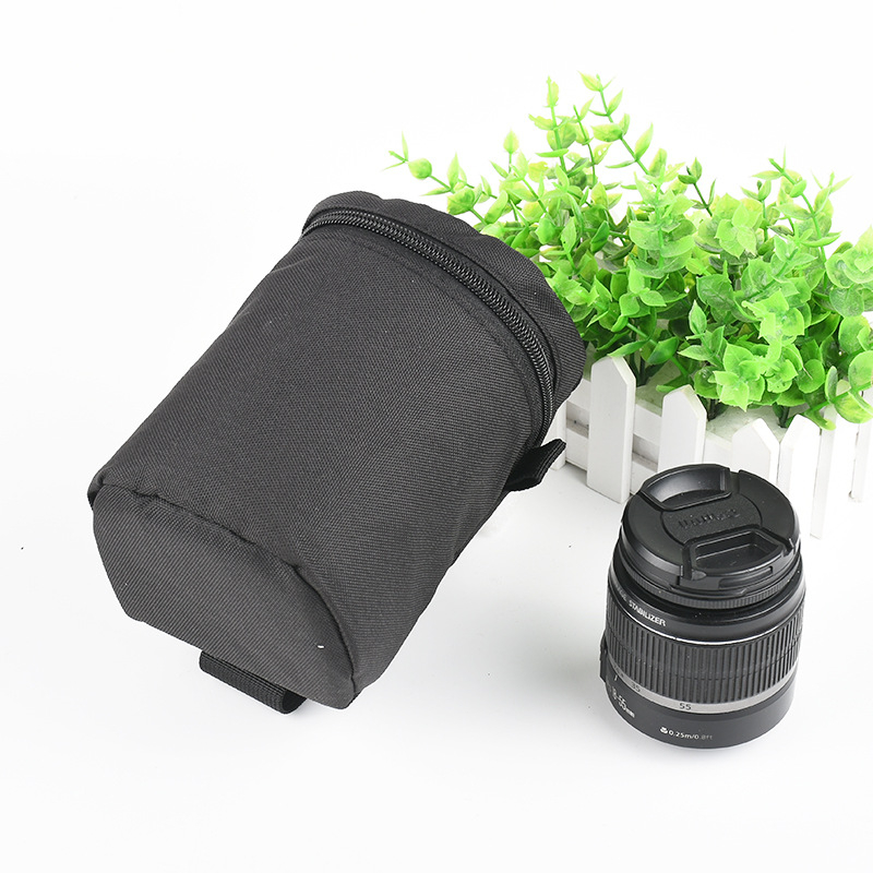 DSLR torbica za objektiv s zaštitom, od Oxford platna, pojačana zaštita od udara, veličina XS (13×8 cm)