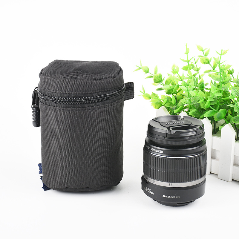 DSLR torbica za objektiv s zaštitom, od Oxford platna, pojačana zaštita od udara, veličina XS (13×8 cm)