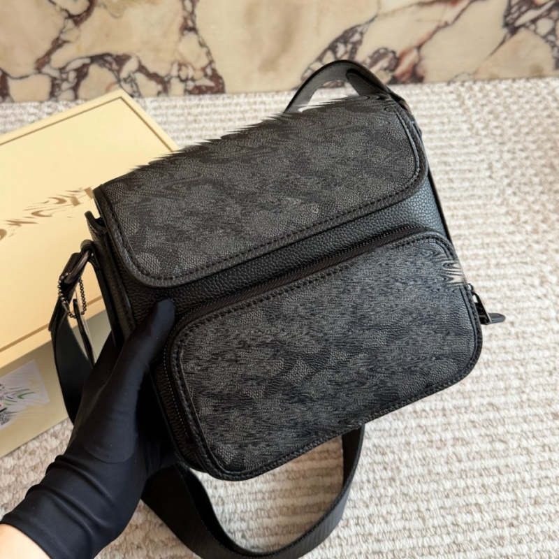 2026 Vintage monogram torba preko ramena sa kapicom, kožna muška messenger torba i torba za kameru
