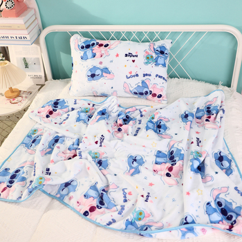 Κουβέρτα Cartoon Coral Fleece, παχιά, για σύντομο ύπνο στο γραφείο, με δυνατότητα χρήσης με κλιματισμό, φορητή ταξιδιωτική φλίς κουβέρτα