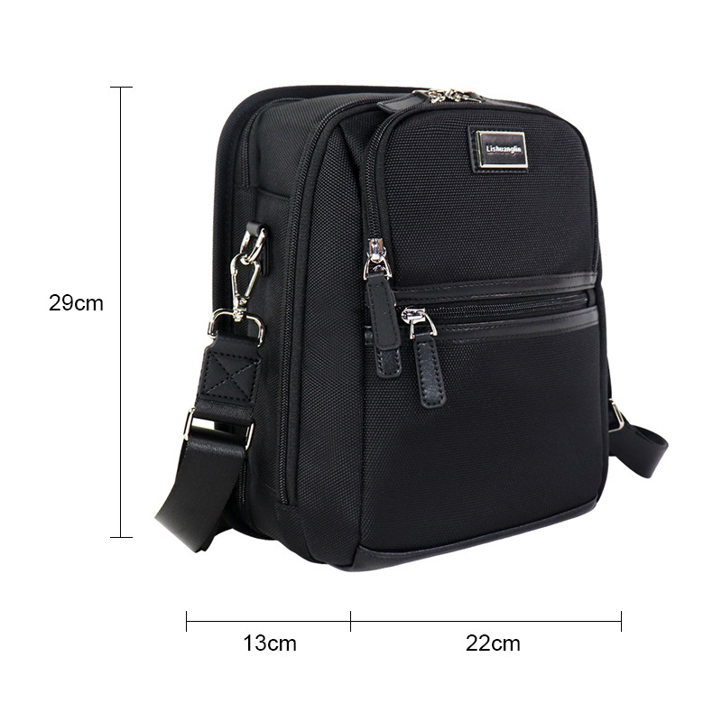 Geantă crossbody pentru bărbați, din nylon balistic – Geantă de umăr elegantă pentru călătorii
