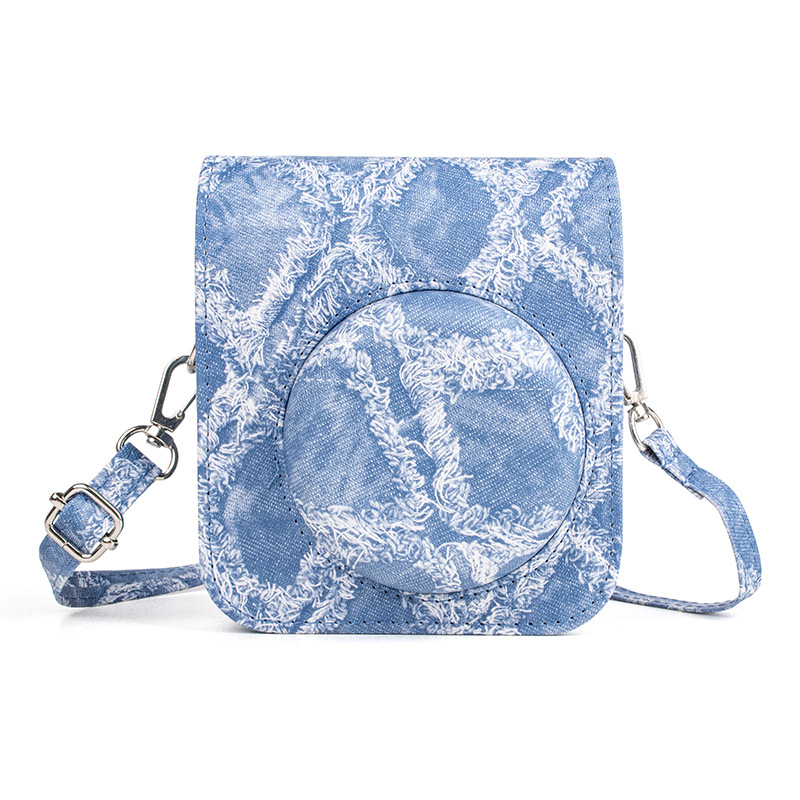 Θήκη Instax Mini12 με denim, φορητή προστατευτική θήκη και αποθήκευση ψηφιακών αξεσουάρ
