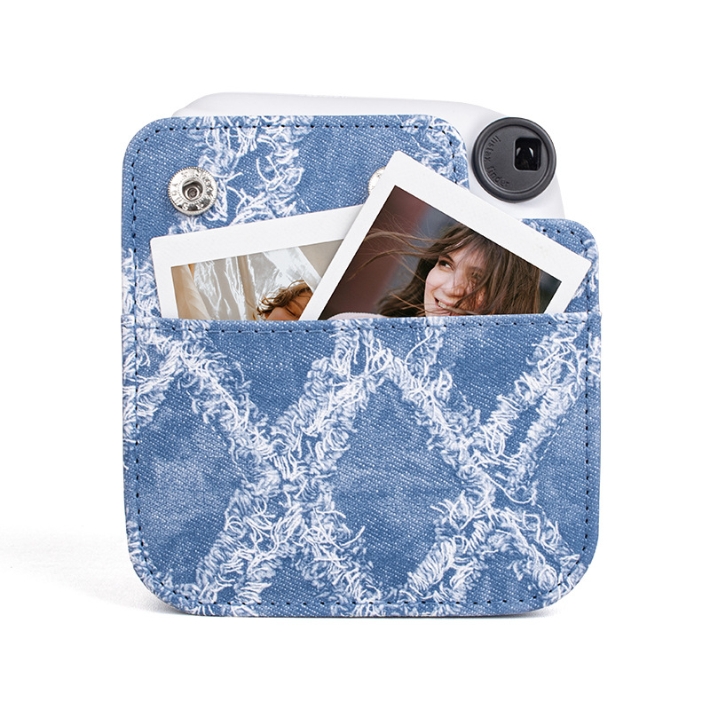 Θήκη Instax Mini12 με denim, φορητή προστατευτική θήκη και αποθήκευση ψηφιακών αξεσουάρ
