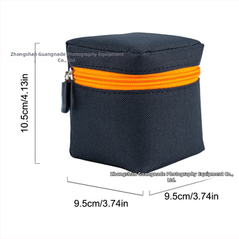 Canon puzdro na objektív, proti otrasom, zosilnené, kompaktné rozmery 9.5×9.5×10.5 cm, Oxford látka