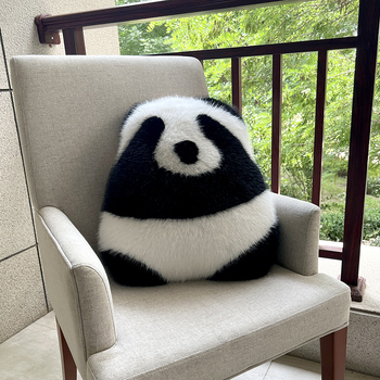Panda plišani lumbalni jastuk s motivom orhideje i cvijeća, dekor kauča, rođendanski poklon