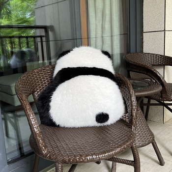 Panda plišani lumbalni jastuk s motivom orhideje i cvijeća, dekor kauča, rođendanski poklon