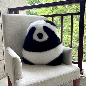 Panda plišani lumbalni jastuk s motivom orhideje i cvijeća, dekor kauča, rođendanski poklon
