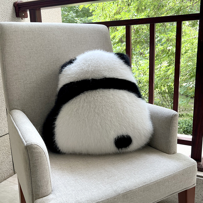 Panda plišani lumbalni jastuk s motivom orhideje i cvijeća, dekor kauča, rođendanski poklon