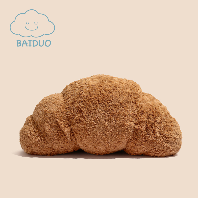 Veliki plišani jastuk u obliku kroasana za djecu