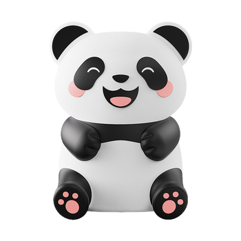 Silikonska panda za automobil – ukras za ventilaciju, dekorativna figura za instrumentnu ploču, svjetleća
