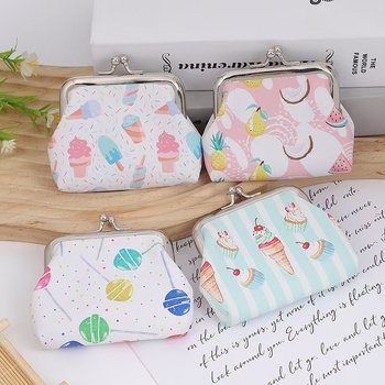 Ženski mini novčanik za kovanice s motivom sladoleda, prijenosna clutch torba