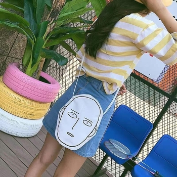 One Punch Man torbica za rameno od platna za djecu s crtić dizajnom