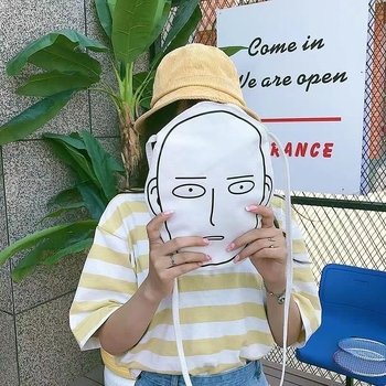 One Punch Man torbica za rameno od platna za djecu s crtić dizajnom