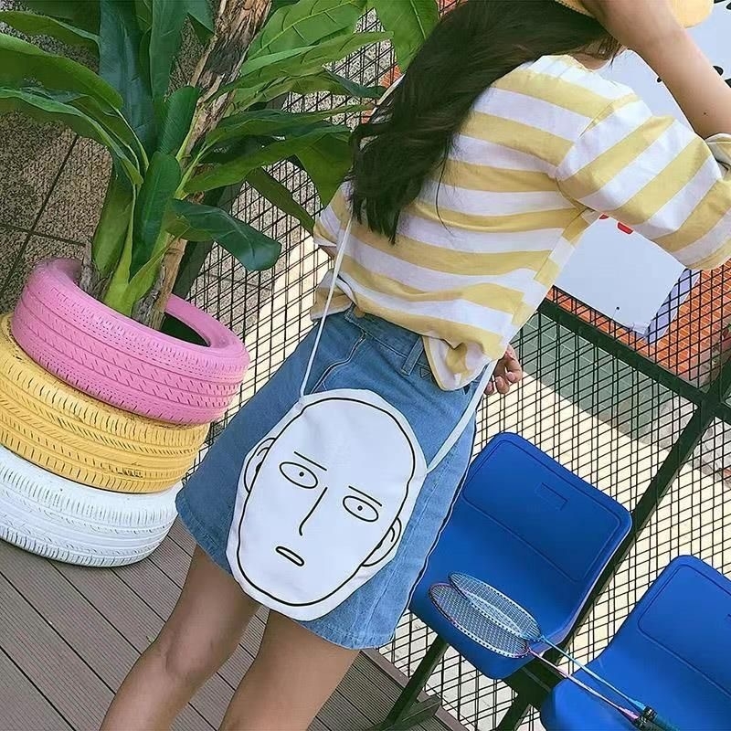 One Punch Man torbica za rameno od platna za djecu s crtić dizajnom