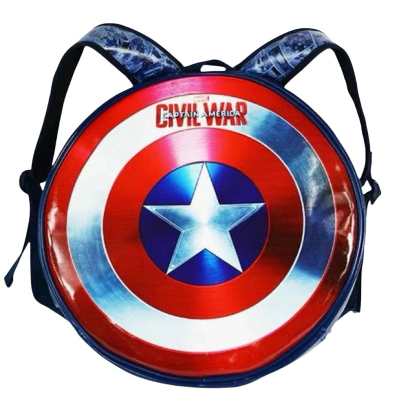 Ruksak Captain America sa štitom u obliku zvijezde, ulični stil, pogodan za 10-inčni prijenosnik