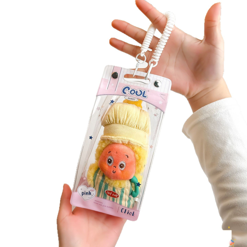 Star People – Kockasti stalak za izlaganje za jedan blind box, prozirni zaštitni poklopac protiv prašine i figurica od pamuka