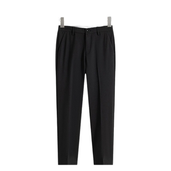 Pantaloni pentru bărbați, stil coreean, croială dreaptă, pentru primăvară-toamnă, casual, lungime 9/10, pentru tineri