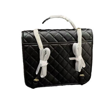 Ženski kožni ruksak s lančanim remenom, romb obrazac, mala crossbody torbica