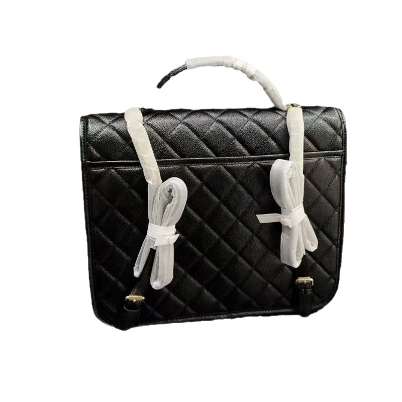 Ženski kožni ruksak s lančanim remenom, romb obrazac, mala crossbody torbica