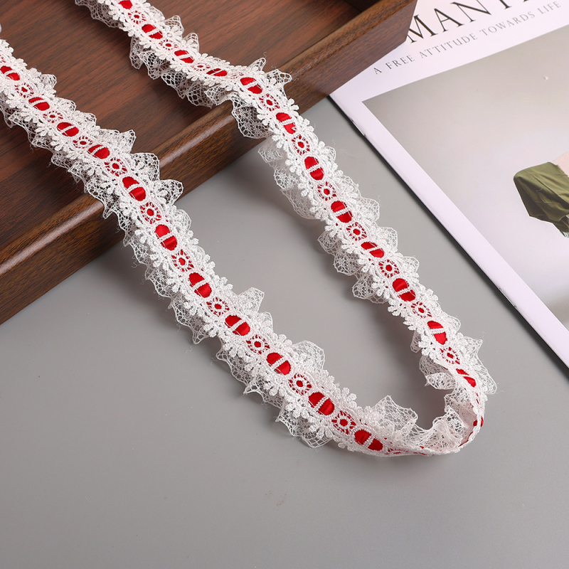3,5 cm Lolita čipka u francuskom stilu, čipka s otvorenim uzorkom, vodotopiva za obuće, DIY dodaci