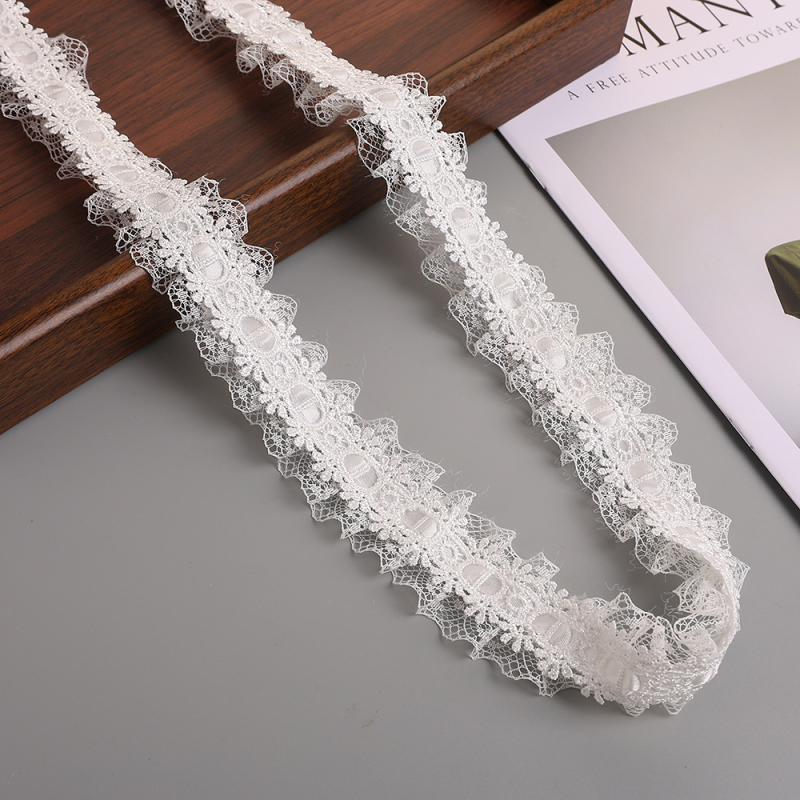 3,5 cm Lolita čipka u francuskom stilu, čipka s otvorenim uzorkom, vodotopiva za obuće, DIY dodaci