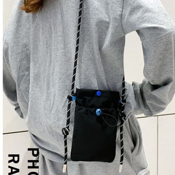 Minimalistička ženska platnena torba za mobitel — mala crossbody torbica s pretincom za kovance
