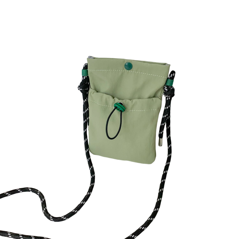 Minimalistička ženska platnena torba za mobitel — mala crossbody torbica s pretincom za kovance