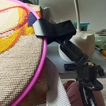 Метална рамка за бюро за бродерия с фиксиращ клип, ръчно изработено DIY средство за кръстат бод