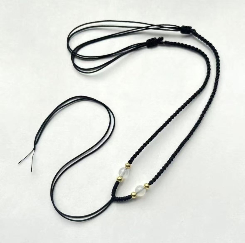 Ručni pleteni užet s jadeitnim Budinim amuletom, unisex, podesiva