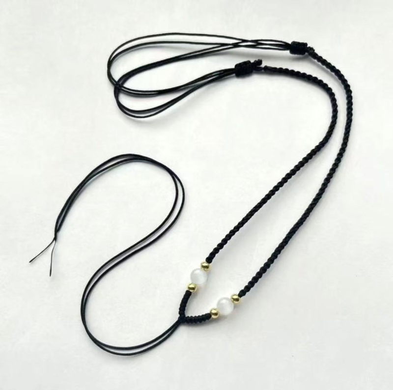 Ručni pleteni užet s jadeitnim Budinim amuletom, unisex, podesiva