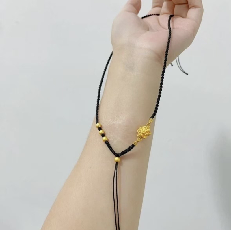 Ručni pleteni užet s jadeitnim Budinim amuletom, unisex, podesiva