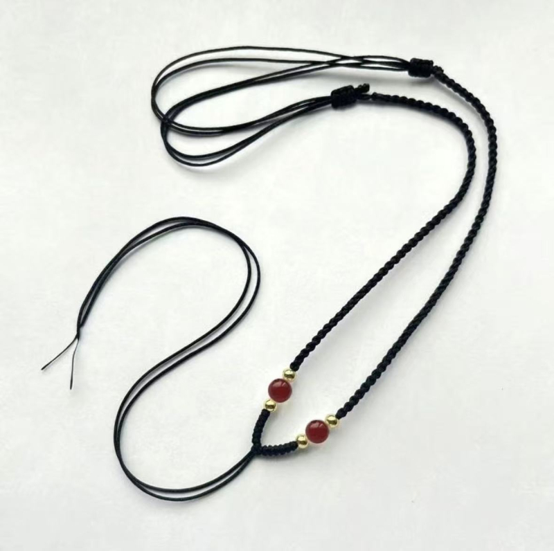 Ručni pleteni užet s jadeitnim Budinim amuletom, unisex, podesiva
