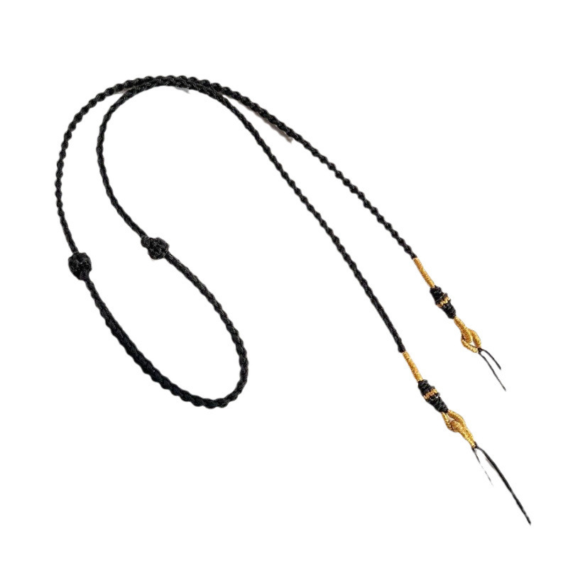 Ručni pleteni užet s jadeitnim Budinim amuletom, unisex, podesiva