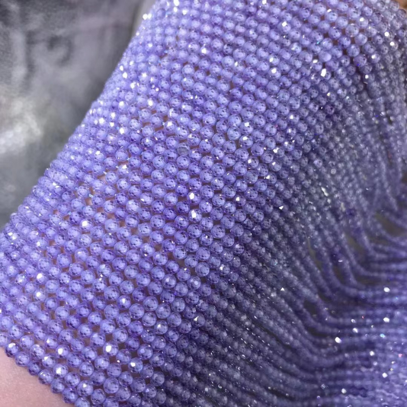 Višebojne cirkon perle, 4 mm, slobodne perle za izradu nakita