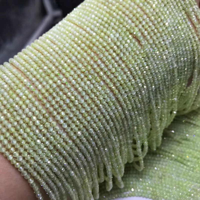 Višebojne cirkon perle, 4 mm, slobodne perle za izradu nakita