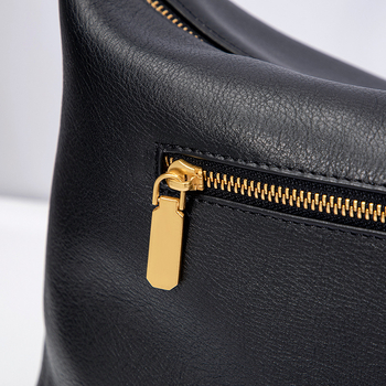Baria Hobo torba od prve slojevite teleće kože, prava koža, srednje veličine, za svakodnevnu uporabu (ramena ili crossbody)