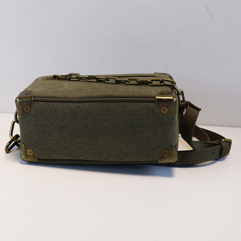 TIYINO platnena torbica s lancem u obliku kutije – mala crossbody torbica za telefon