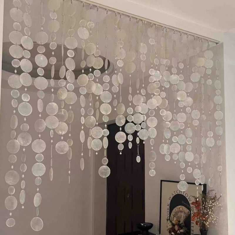 Školjka DIY u stilu Francuske – zavjesa od perli za svadbenu dekoraciju, visića zavjesa s resicama