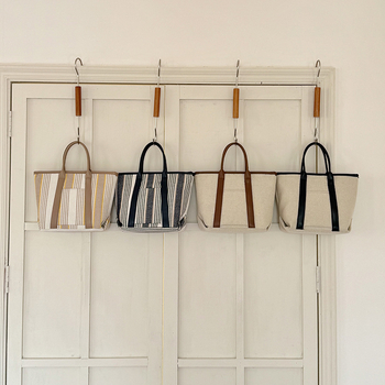 Nova ženska platnena bucket torba, s remenom za rame ili crossbody, velika kapacitet, svakodnevna torba
