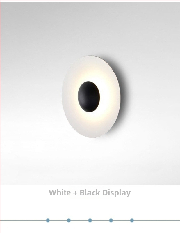 Skandinavska minimalistička zidna lampa u postmodernom stilu sa staklenim sjenilom
