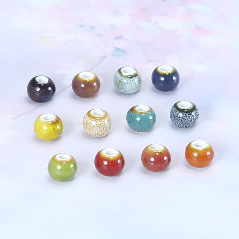 Keramičke perle promjera 6 mm, retro stil, ručno glazirane, visokotemperaturno pečene, materijal za DIY nakit
