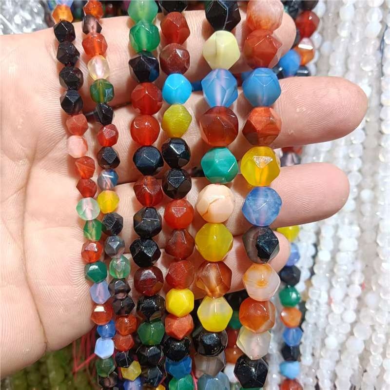Prirodni nefrit, fasetirane perle dijamantnim rezom, labave perle za DIY nakit, perle za narukvicu, poluproizvodi