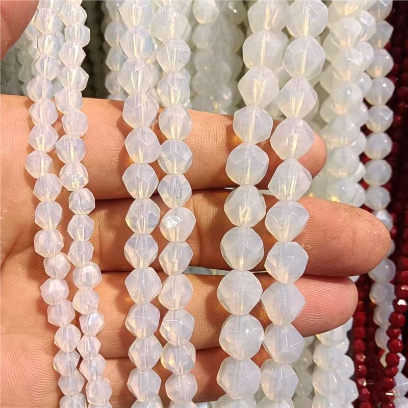 Prirodni nefrit, fasetirane perle dijamantnim rezom, labave perle za DIY nakit, perle za narukvicu, poluproizvodi