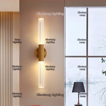 Zidna lampa u skandinavskom stilu s akrilnim sjenilom – dnevni boravak, hotelska spavaća soba i hodnik