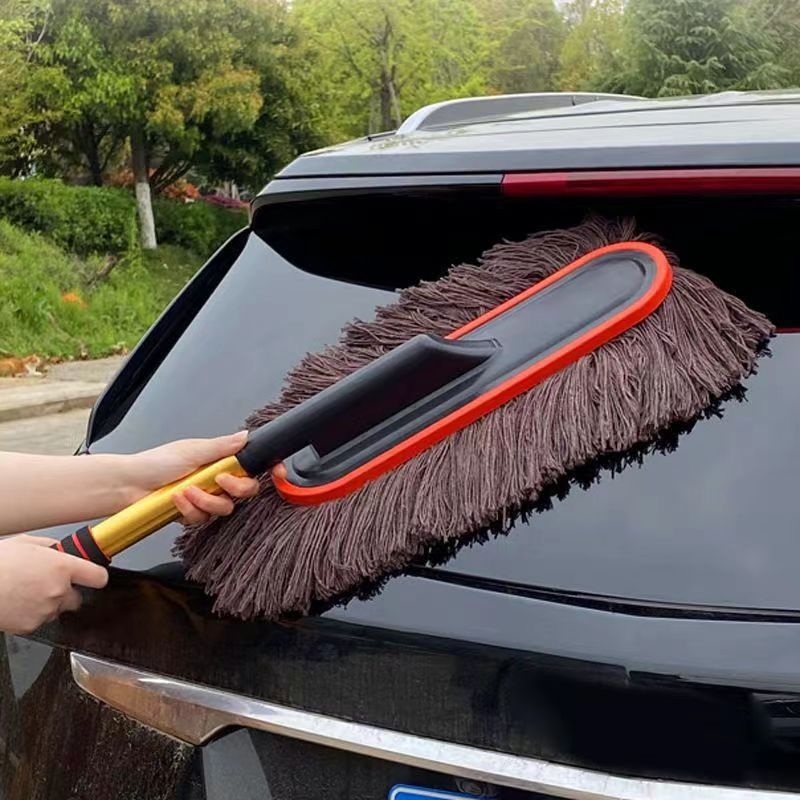 Jade Butterfly 100% pamuk mop za pranje automobila s izvučnom četkom za uklanjanje prašine i čišćenje