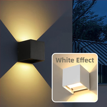 Водоустойчива външна стенна лампа с LED димер за тераса, стълбище, балкон, коридор и вход на вилата